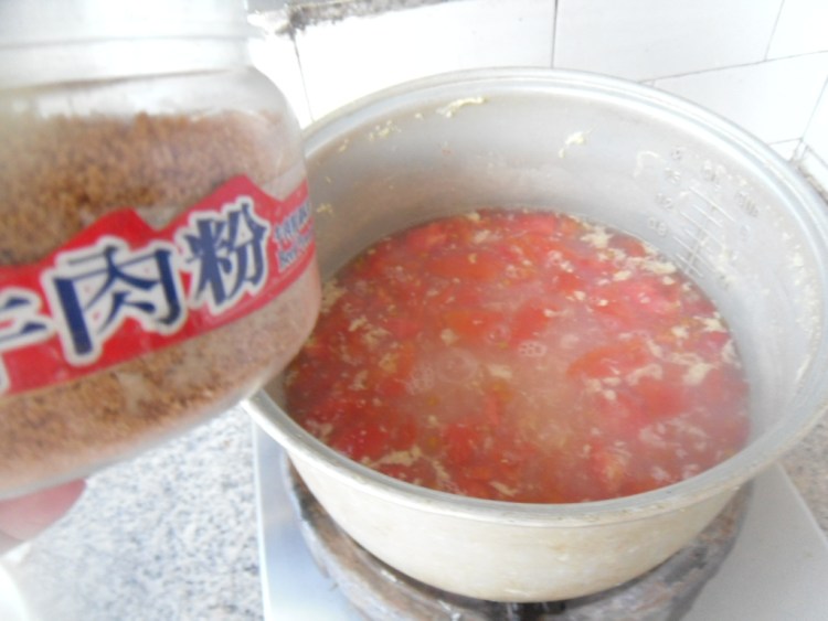 鲜玉米番茄蛋花汤步骤7