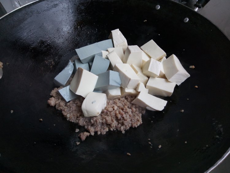 豆腐煮肉蓉步骤8