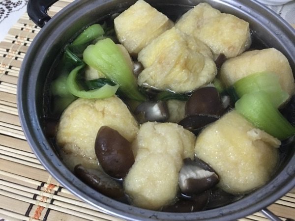 香菇豆泡青菜煲步骤6