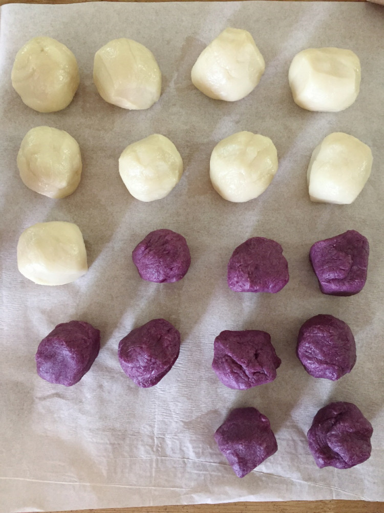 麻薯芋头紫薯酥步骤12