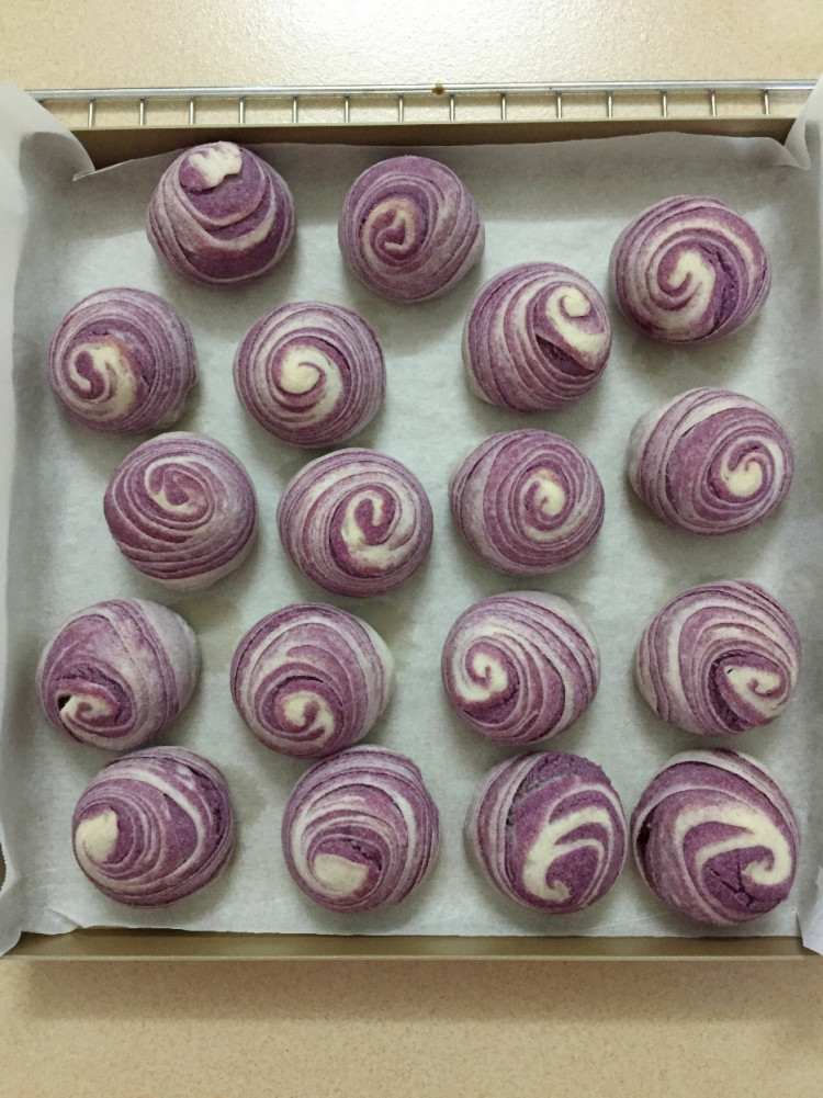 麻薯芋头紫薯酥步骤20
