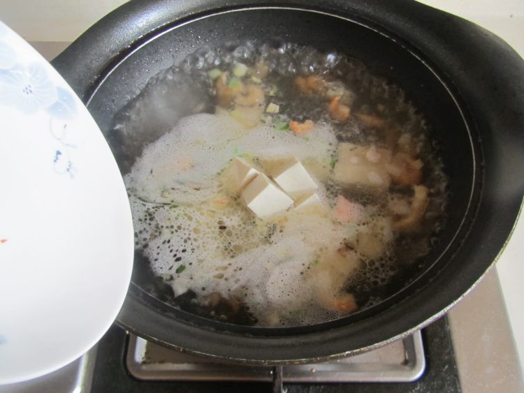 豆腐豆苗肉片汤步骤6