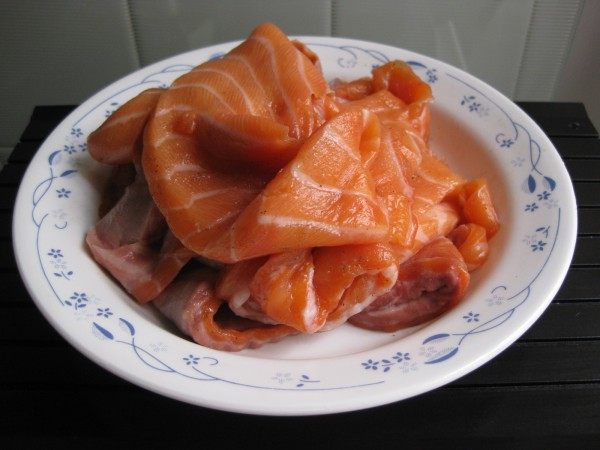 鲑鱼茶泡饭步骤1
