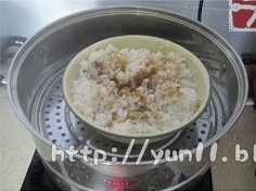 蒸腊味糯米饭步骤6