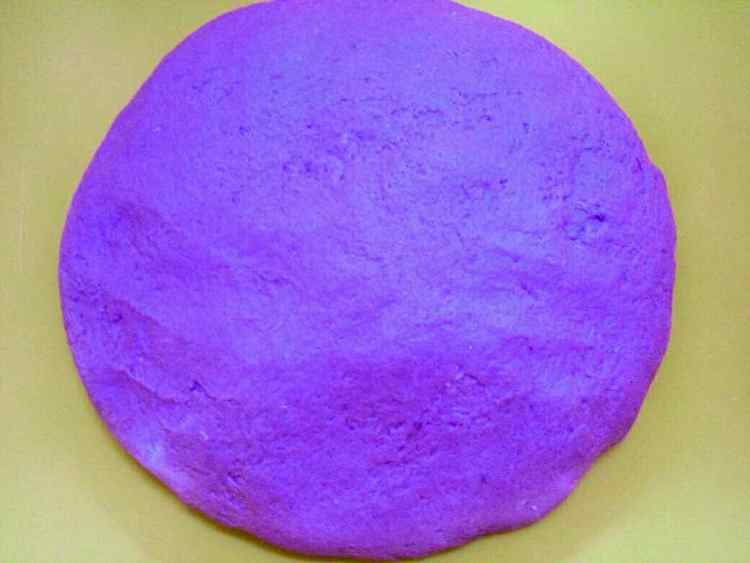 发面紫薯饼步骤4