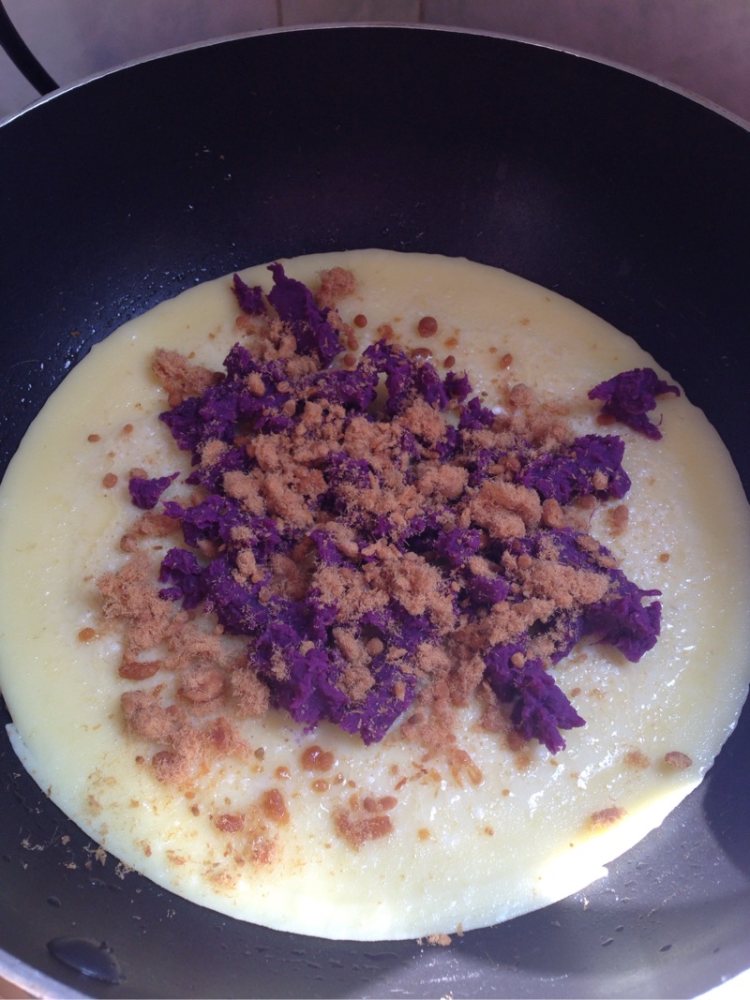 奶香紫薯鸡蛋饼步骤7