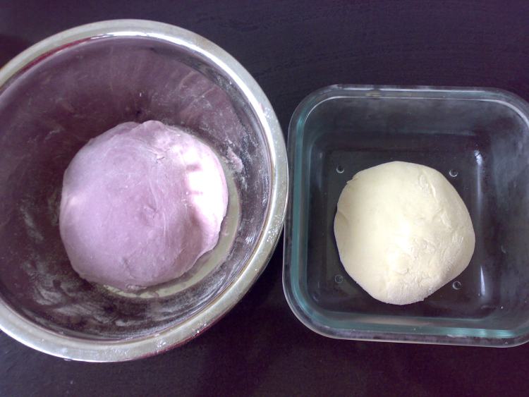 牛奶紫薯馒头步骤3
