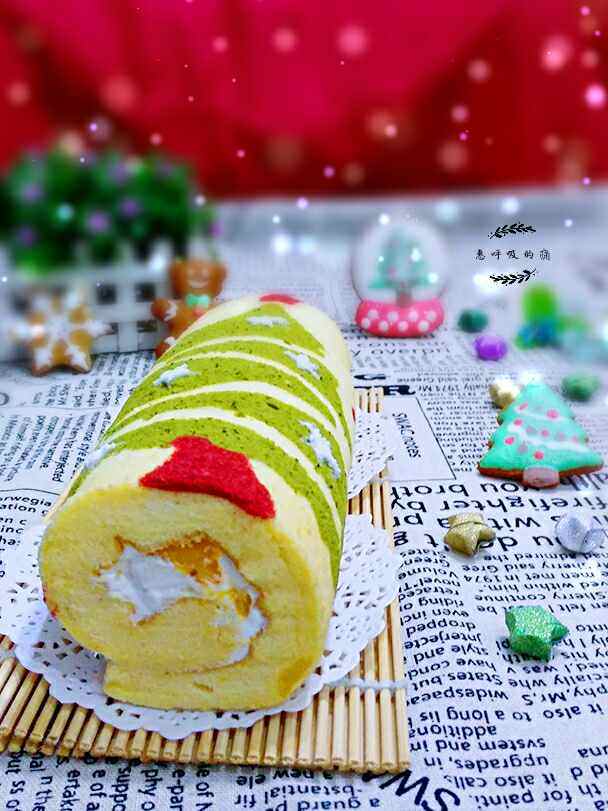 圣诞树蛋糕卷#甜蜜之步骤22