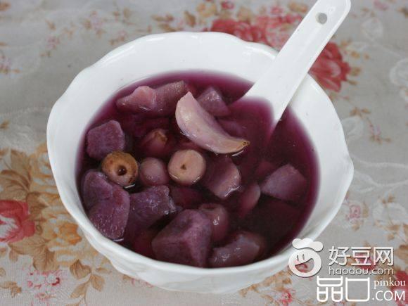 紫薯百合莲子汤