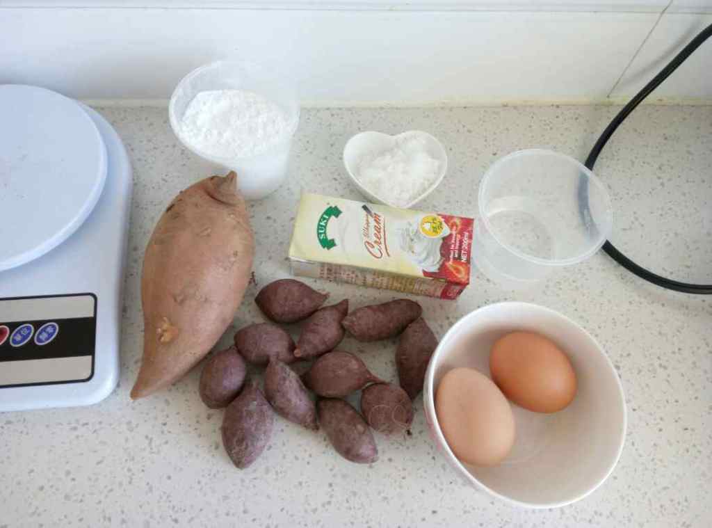 紫薯红薯饼干步骤1