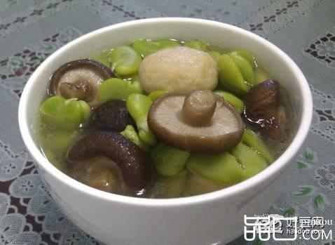 蚕豆香菇鱼丸汤
