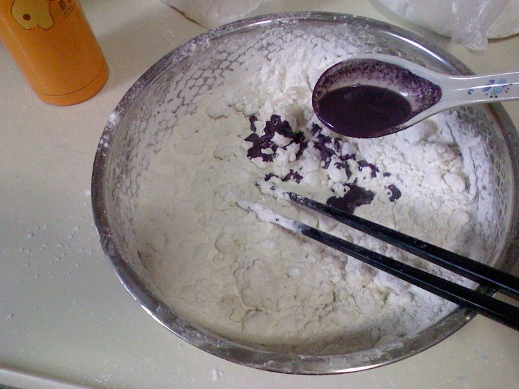 紫米咸肉糍粑步骤4