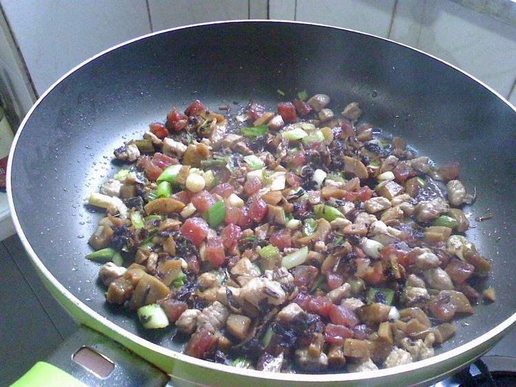 紫米咸肉糍粑步骤3