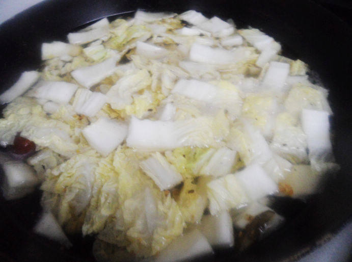 羊肉白菜炖豆腐步骤5