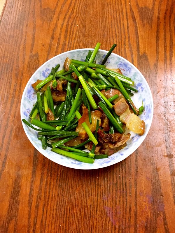 韭菜苔炒腊肉步骤10