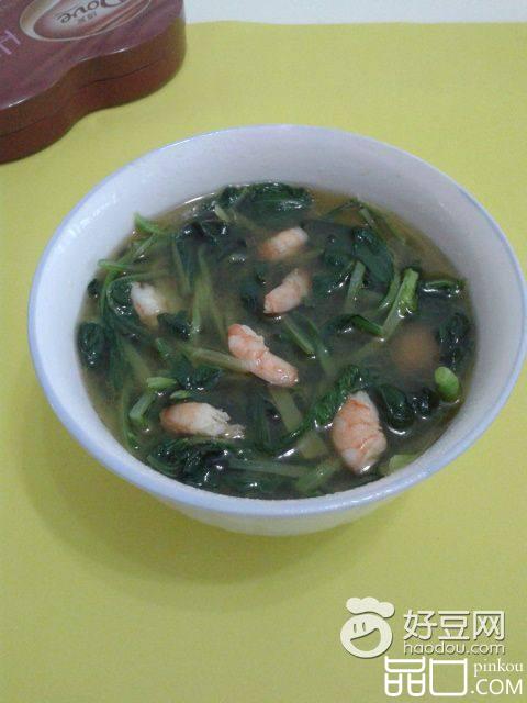 虾仁菜心汤