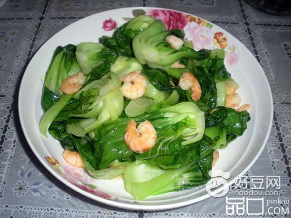 鲜虾仁炒油菜