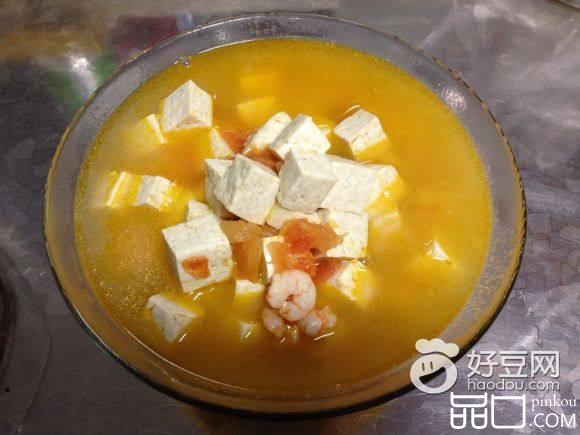 番茄虾仁豆腐汤