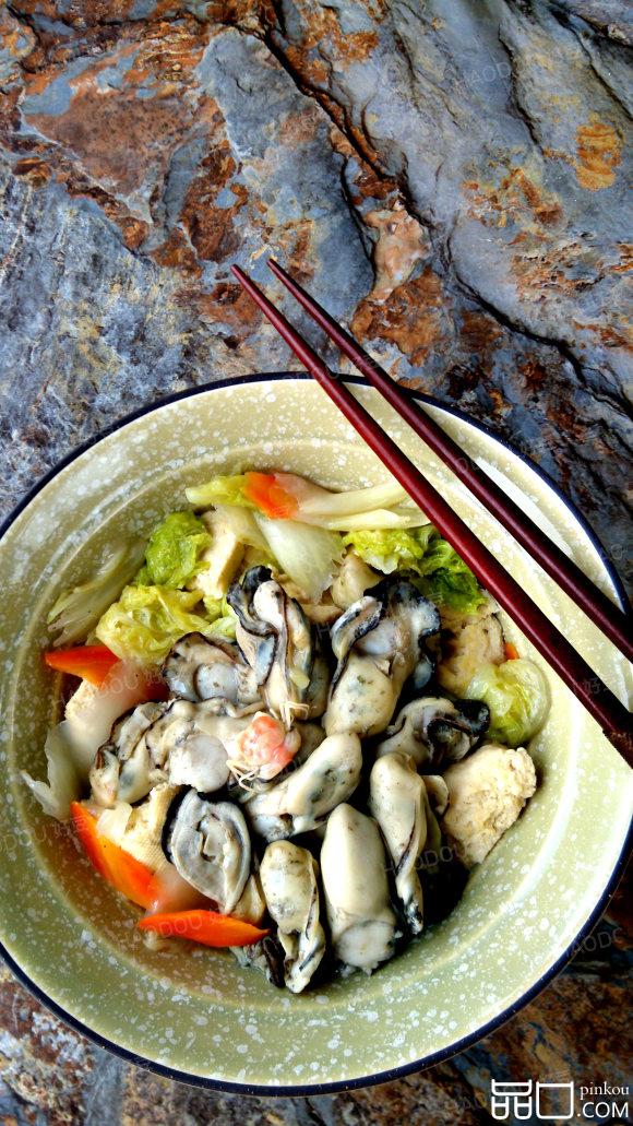 白菜牡蛎炖冻豆腐