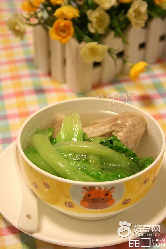 生菜鸭翅汤