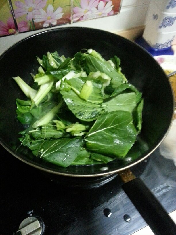 虾仁油菜步骤3