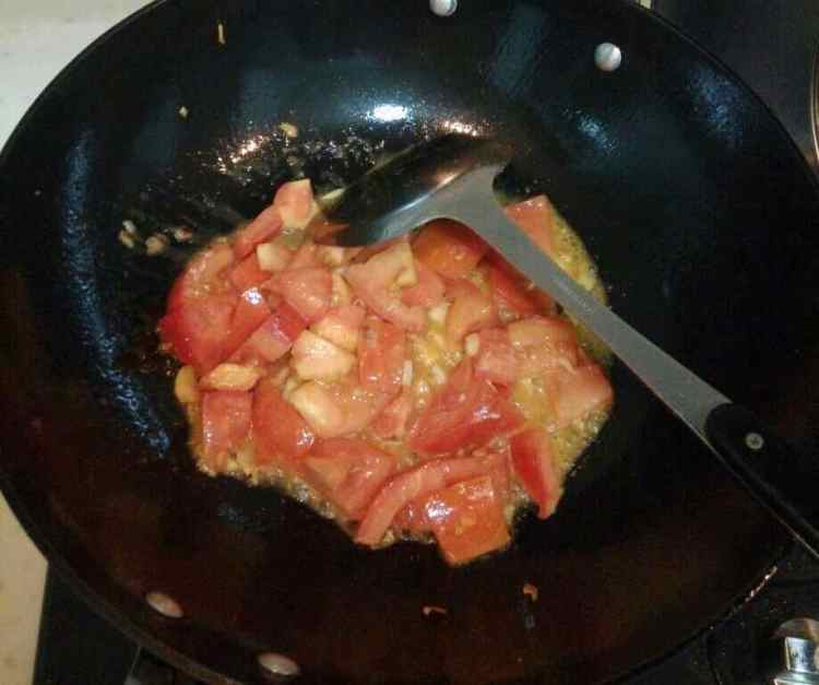 番茄白菜炒豆腐步骤4
