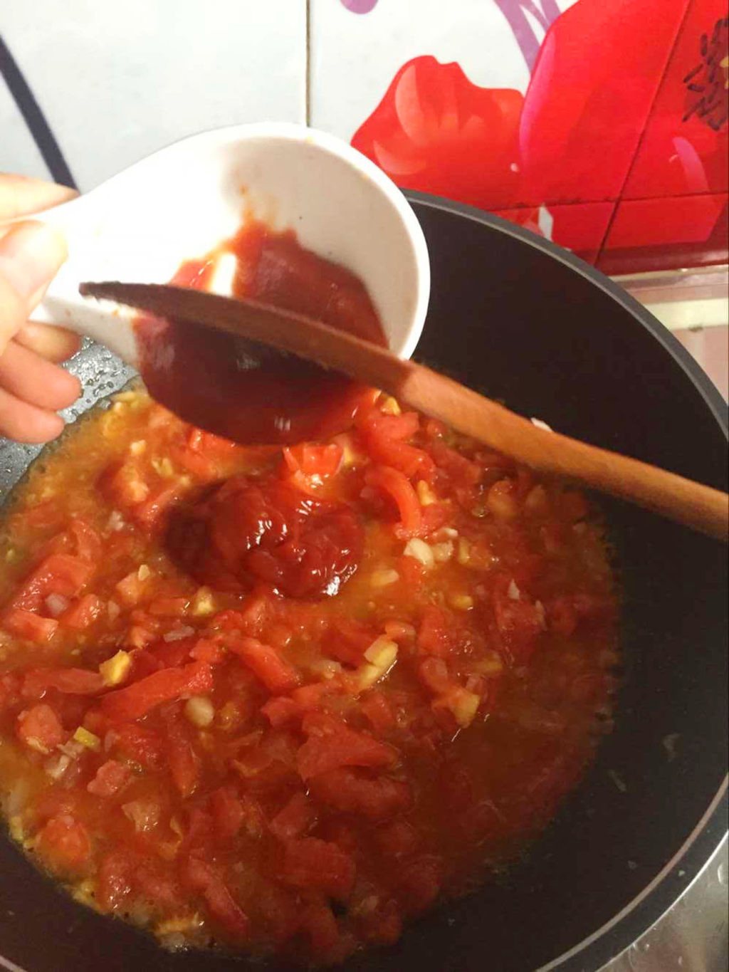 番茄浓汤烩里脊步骤10