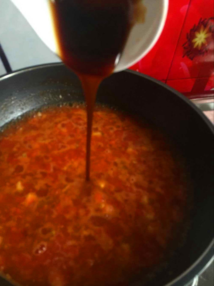 番茄浓汤烩里脊步骤11
