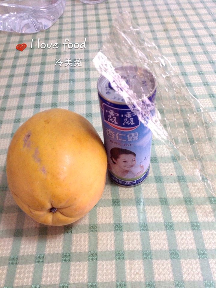 木瓜杏仁冻步骤1