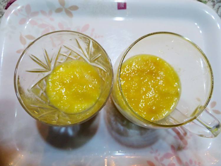 橙子酸奶蜂蜜果汁步骤6
