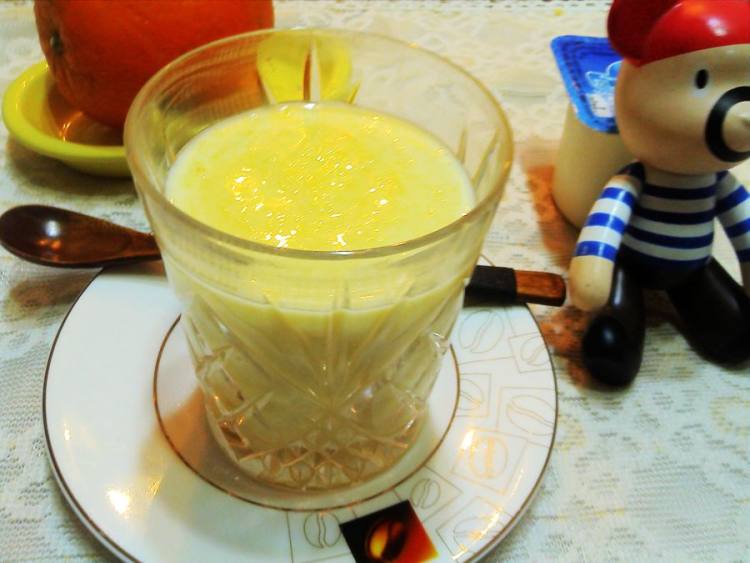 橙子酸奶蜂蜜果汁步骤9