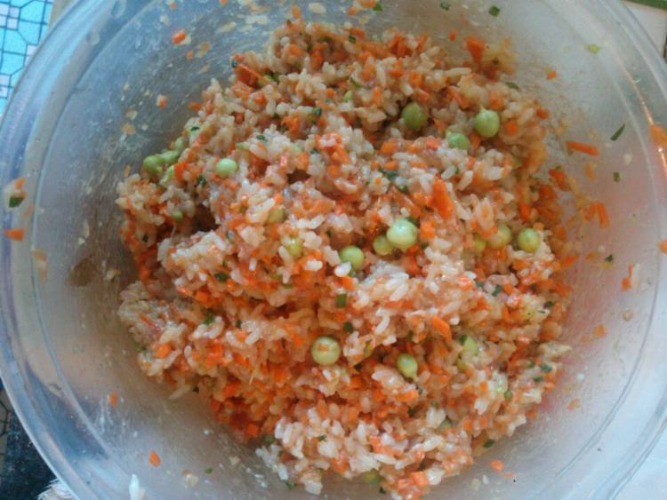 红萝卜糯米烧麦步骤3
