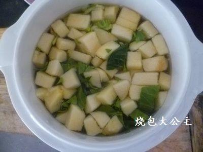 苹果青菜粥步骤7