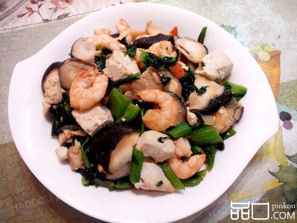 白菜虾仁烩豆腐