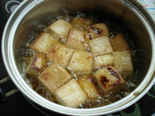 小白菜烧豆腐步骤2