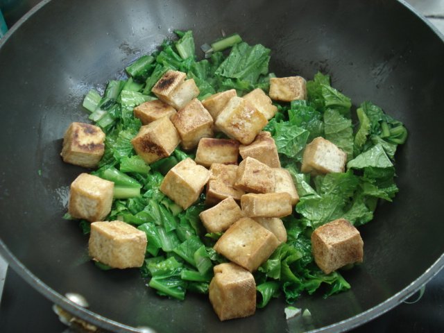 小白菜烧豆腐步骤5