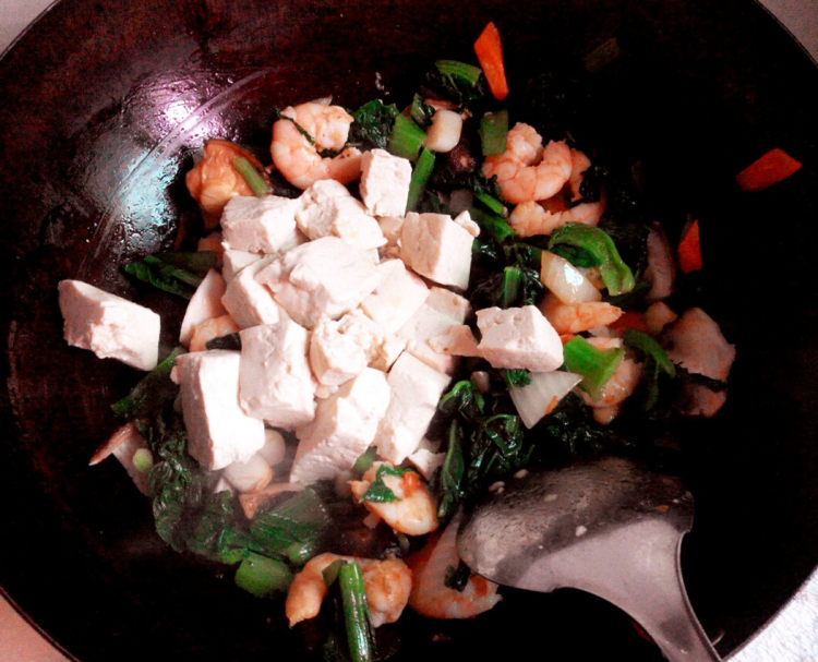 白菜虾仁烩豆腐步骤7